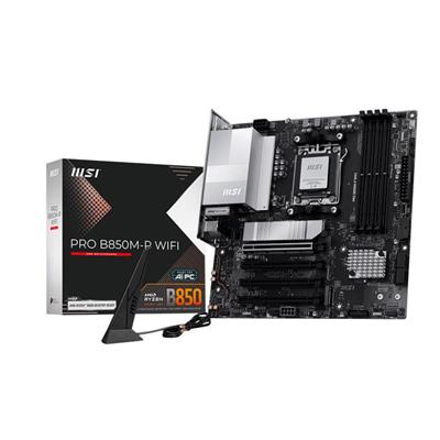 MOTHER AM5 DDR5 MSI PRO B850M-P WIFI RAMX4 NVMEX2 HDMI DP